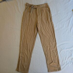 Forever 21 Tan Brown Belted Pants Small